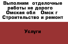 Выполним  отделочные работы не дорого. - Омская обл., Омск г. Строительство и ремонт » Услуги   